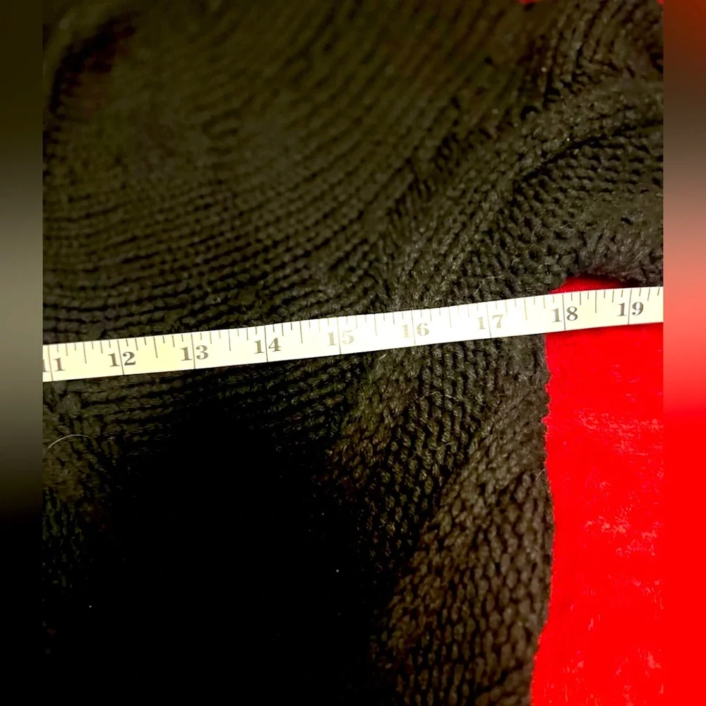 Theory Cardigan Women 2 Cotton Wool Cashmere Blend Black  Scarf Attach - Picture 14 of 15